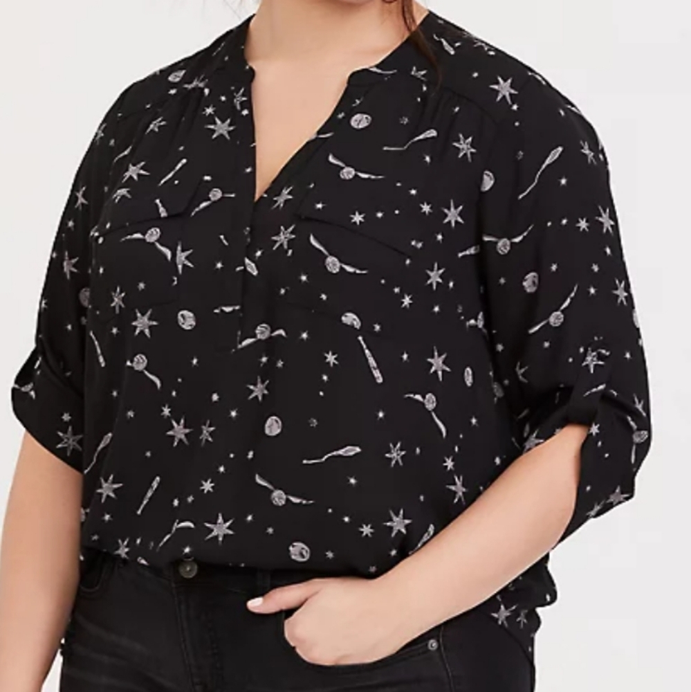 Torrid Harry Potter Quidditch Blouse